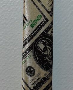 Réf4Cravate-motif-dollars. Prix : 20€