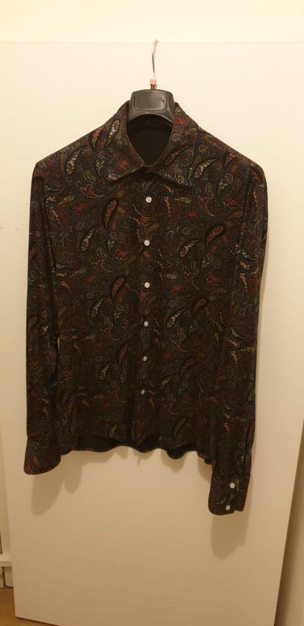 Chemise homme marron foncé 4