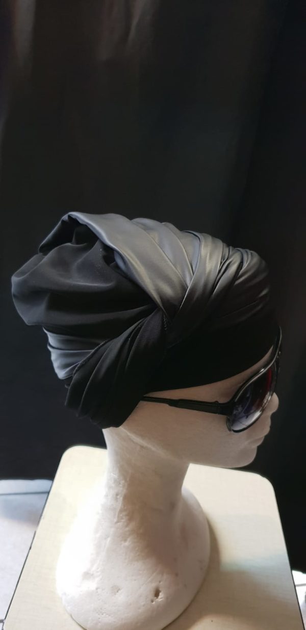 Turban noir Réf2 – Image 2