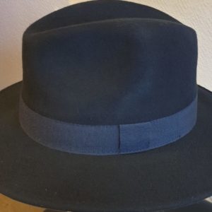 Chapeau grand bord WATERPROOF gris foncé bleuté 7