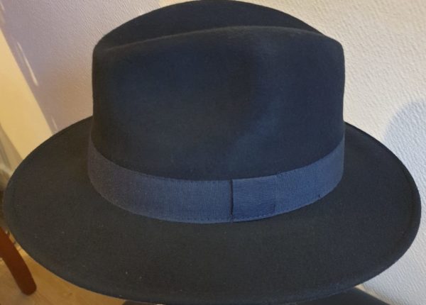 Chapeau grand bord WATERPROOF gris foncé bleuté 7