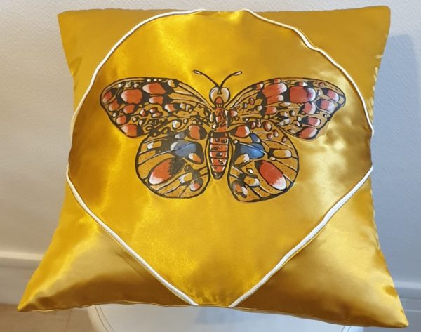 Coussin déhoussable en satiné c or 13