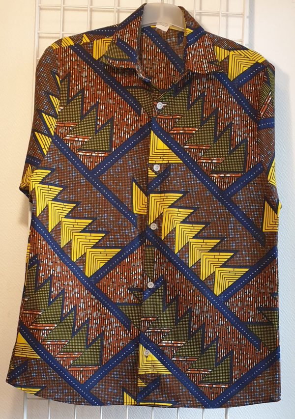 Chemise homme en jaune marron 11.1 – Image 2