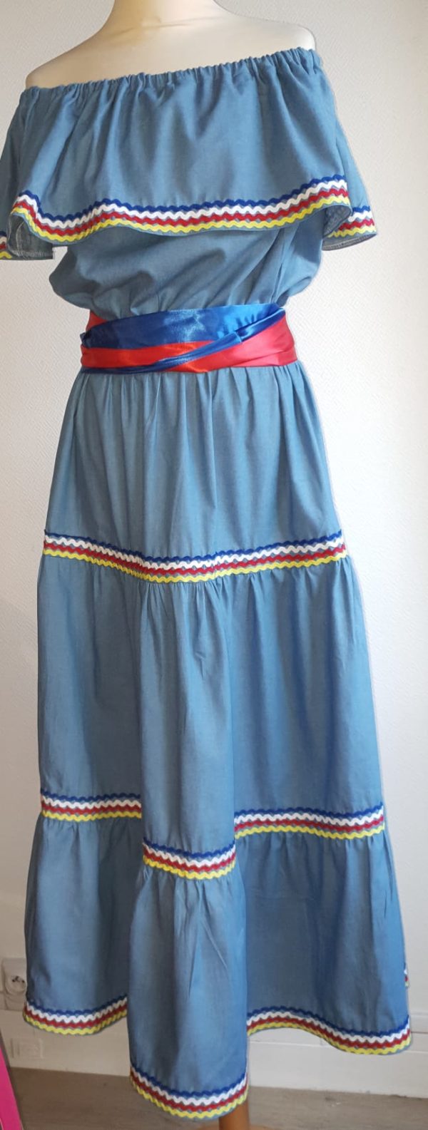 Robe carabela haïtienne sans dentelles Réf11.1 – Image 2