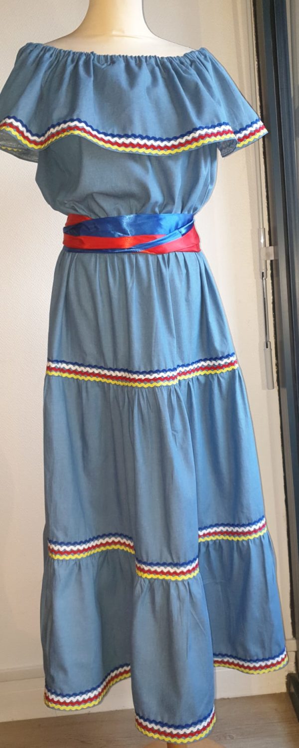 Robe carabela haïtienne sans dentelles Réf11.1 – Image 3