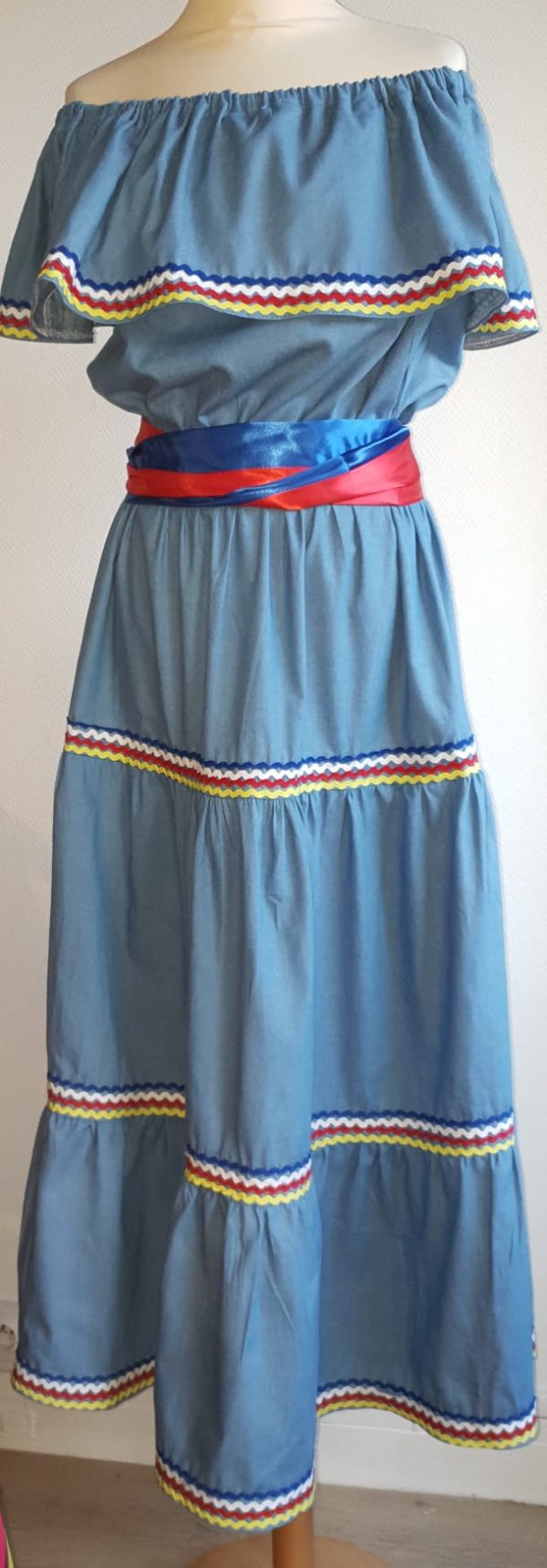 Robe carabela haïtienne sans dentelles Réf11.1 – Image 4