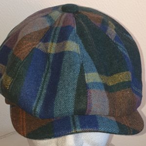 Réf14.1 Béret homme d'hiver en laine mélangée. Multicolore. Entièrement doublé. Réglable à l'arrière par élastique. 57 59 25.95€