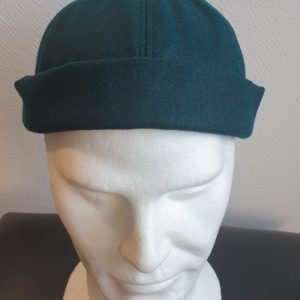 Docker bonnet en laine. Couleur bleu canard. Réglable. Taille unique. Fabrication française 25.95€