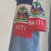 Chemise drapeau Haïti. Chemise tenue traditionnelle haïtienne. Tissu cent pour cent coton. Confectionné à Paris Par Anjero Création. Série limitée.