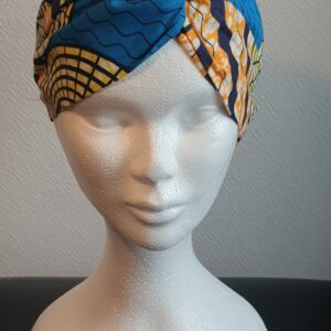 12.1Bandeau coton Wax de couleurs différentes. Facile à porter. Création artisanale et française. Taille unique. Lot de 3 bandeaux. 29.95€