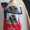 1.3Corasge bicolore rouge et bleu assorti du drapeau Haïti. Taille : S, M,