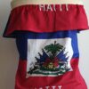 1.4Corasge bicolore rouge et bleu assorti du drapeau Haïti.