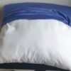 1.4Coussin haïtien tout confort en polycoton bicolore. Bande blanche sous forme de losange au devant. Un système de fermeture ouverture permetant le déhoussage. Dimension : 40x * 40cm. Entièrement confectionné aux ateliers AnjeroCréation à Paris.